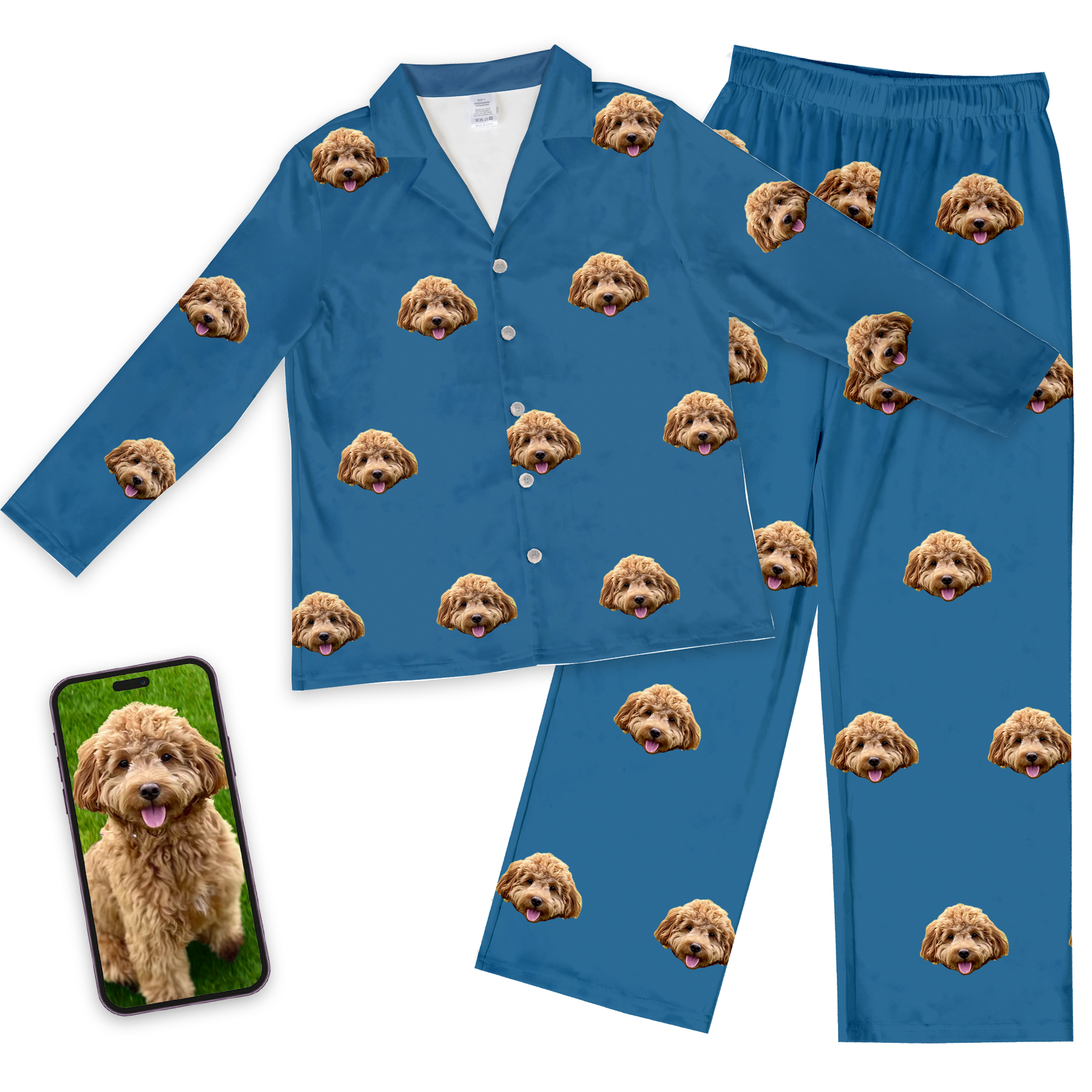 Adult Custom Pet Face Pajamas
