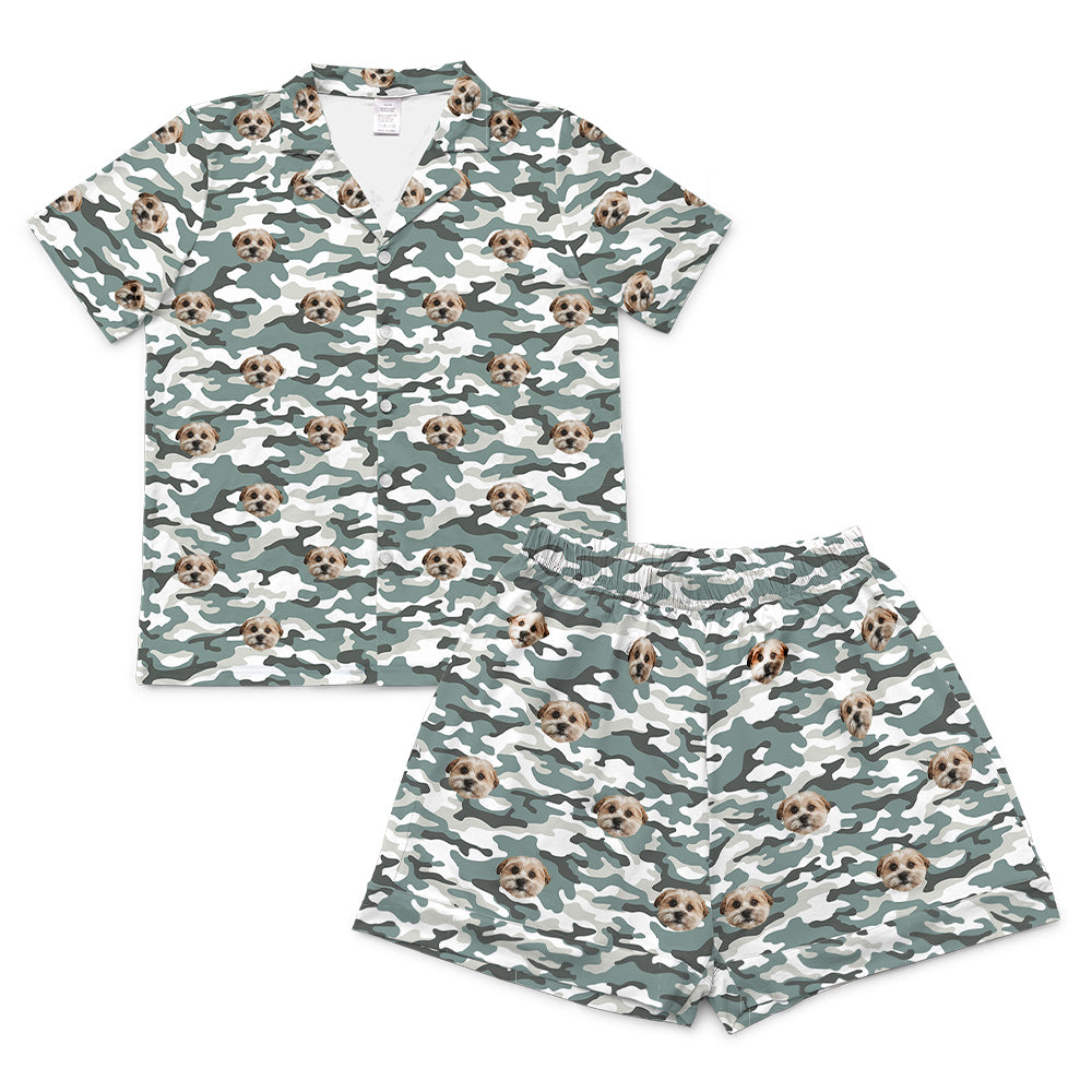 CamoPajamaSet(Shirt&amp;Shorts)4-InchInseamShorts