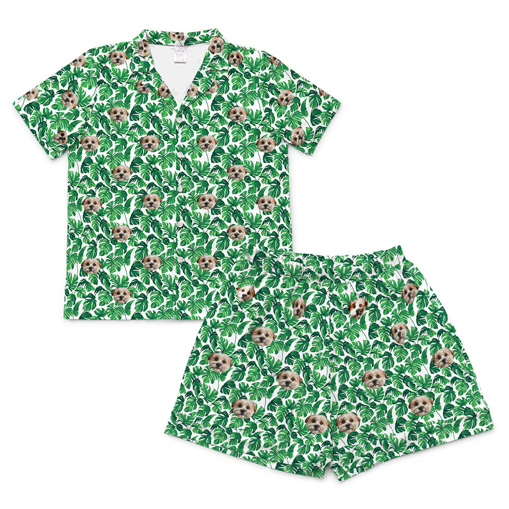 TropicalShortPajamaSet(Shirt&amp;Shorts)