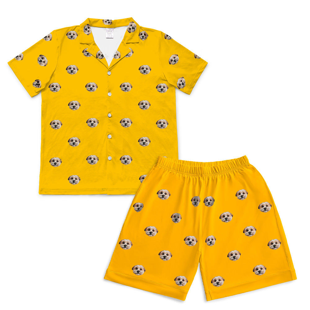 LemonShortPajamaSet(Shirt&amp;Shorts)7-InchInseamShorts