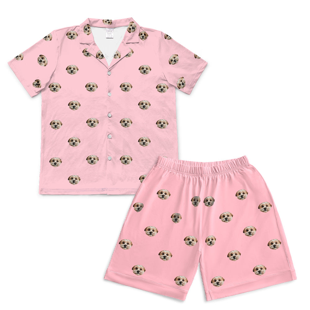 PinkDreamShortPajamaSet(Shirt&amp;Shorts)7-InchInseamShorts