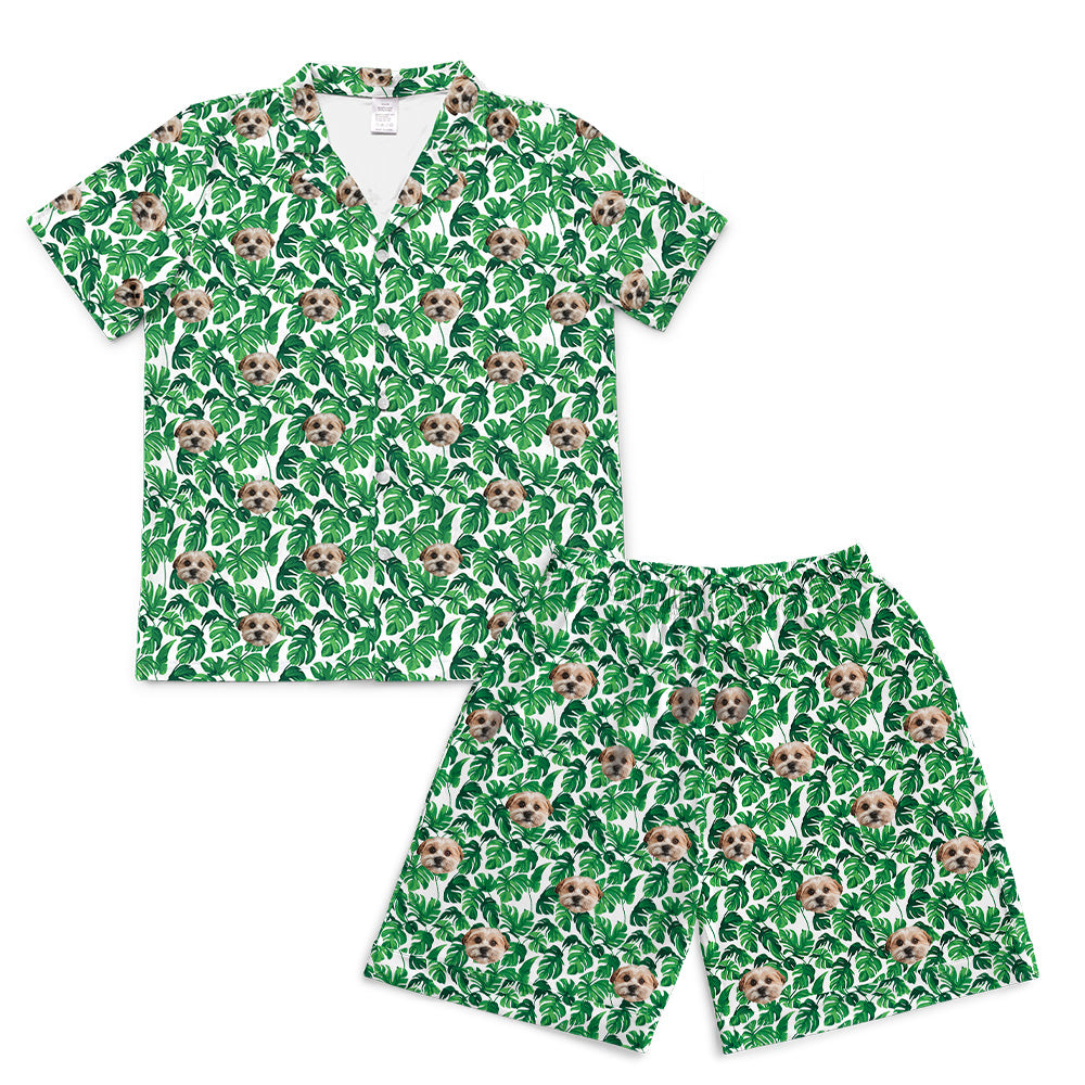 TropicalShortPajamaSet(Shirt&amp;Shorts)7-InchInseamShorts