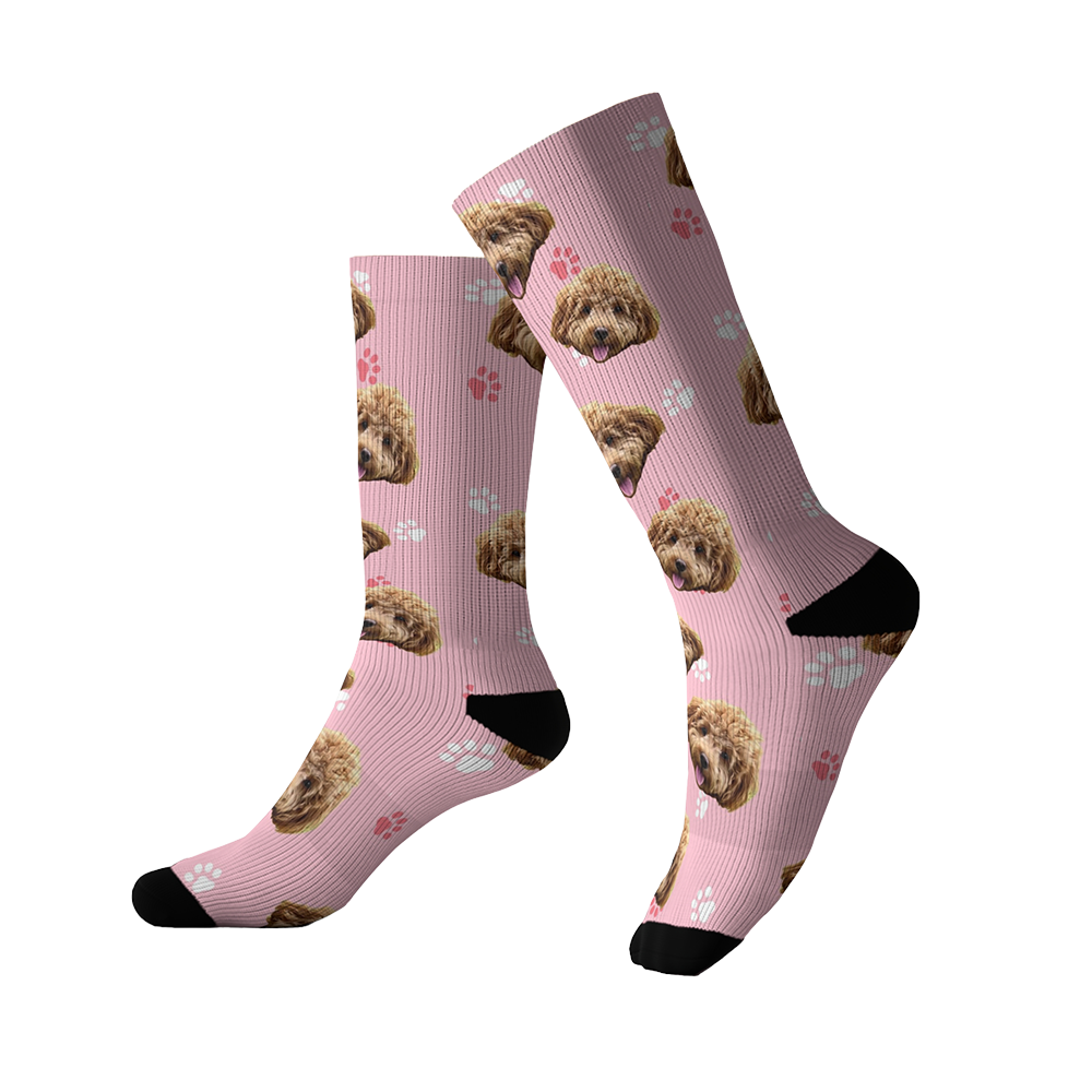 Light Pink Paws socks