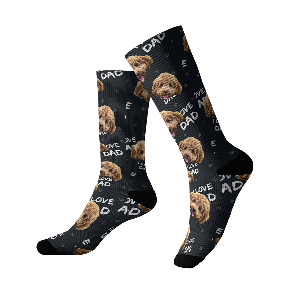 black custom socks