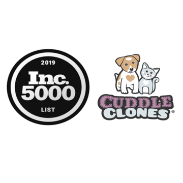 Cuddle Clones and Inc 5000 logos side by side