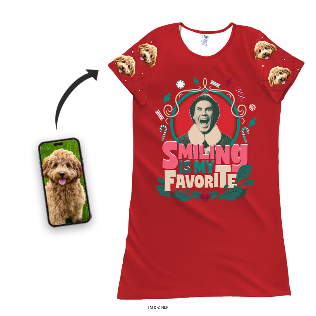 ELF Nightgown Pajamas With Your Pet's Face