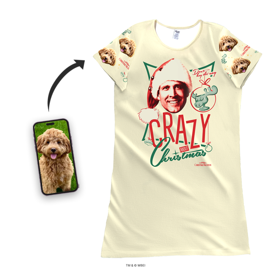 National Lampoon's Christmas Vacation Nightgown Pajamas With Your Pet's Face