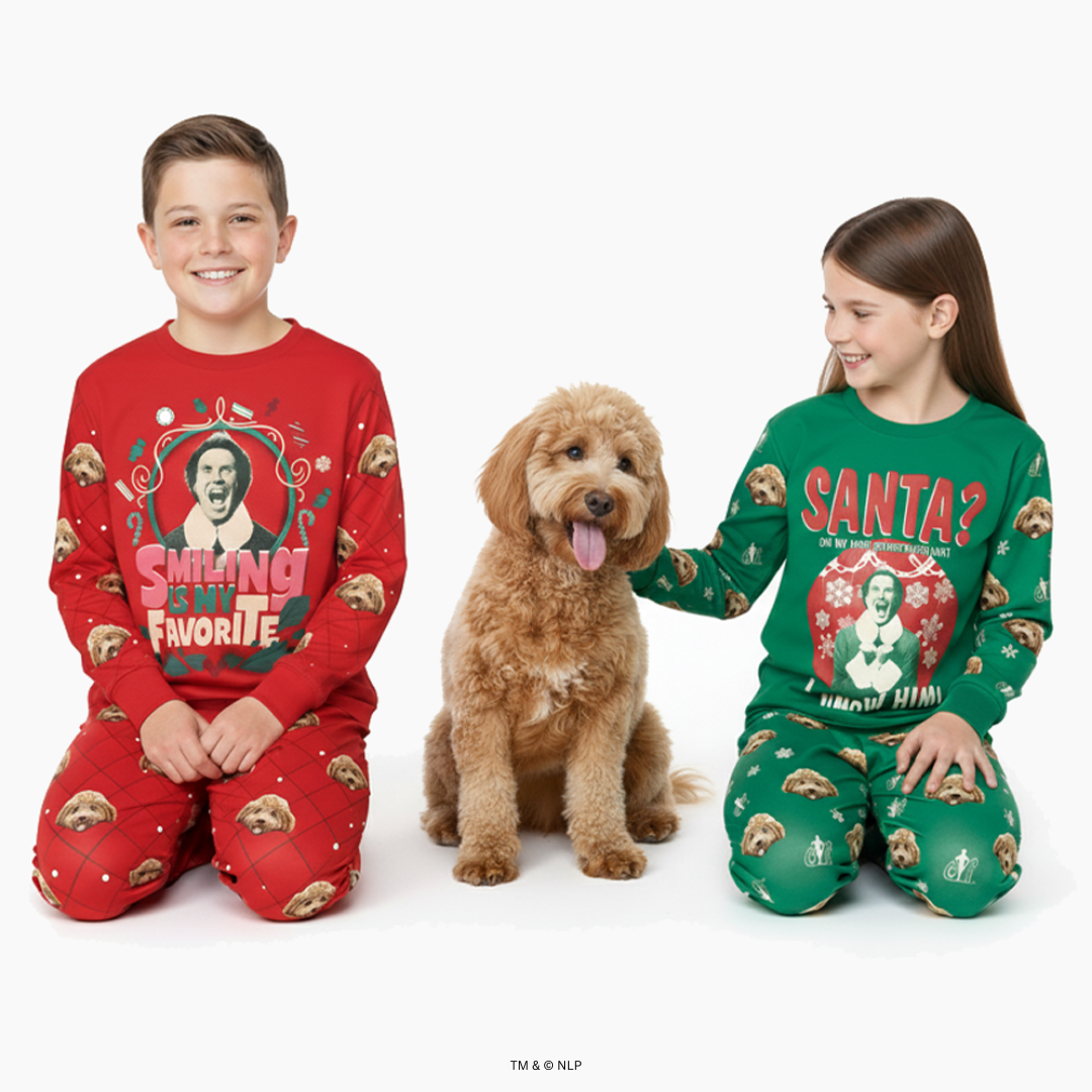 ELF Jogger Pajamas With Your Pet's Face
