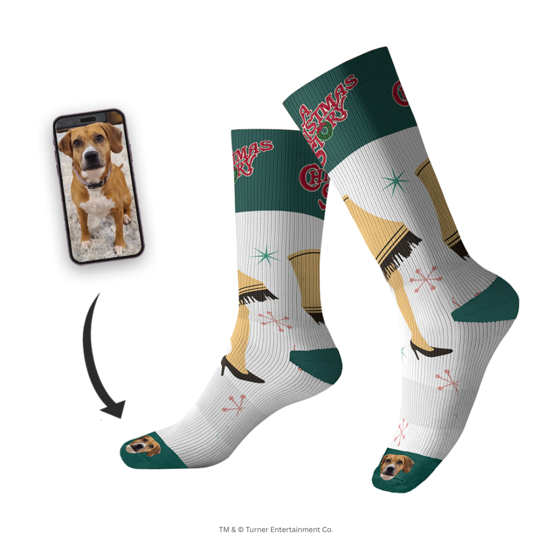 A Christmas Story Socks With Your Pet's Face