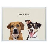 Beige12"x16"CanvasFrameWhite