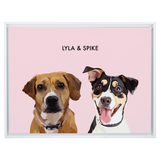 DustyPink12"x16"CanvasFrameWhite