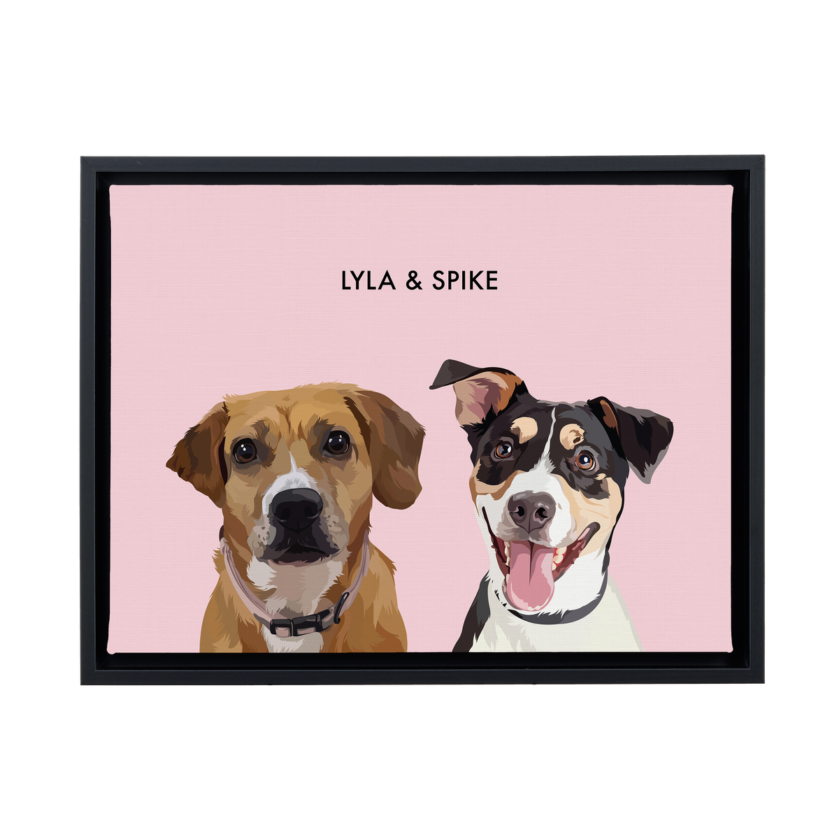 DustyPink12"x16"CanvasFrameBlack