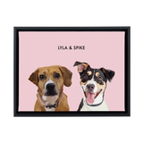 DustyPink12"x16"CanvasFrameBlack