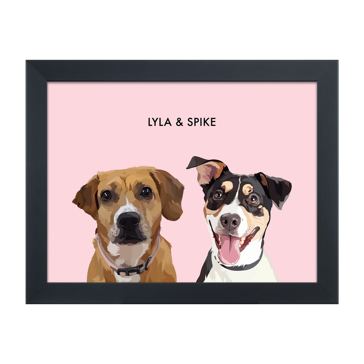 DustyPink12"x16"GalleryPaperFrameBlack