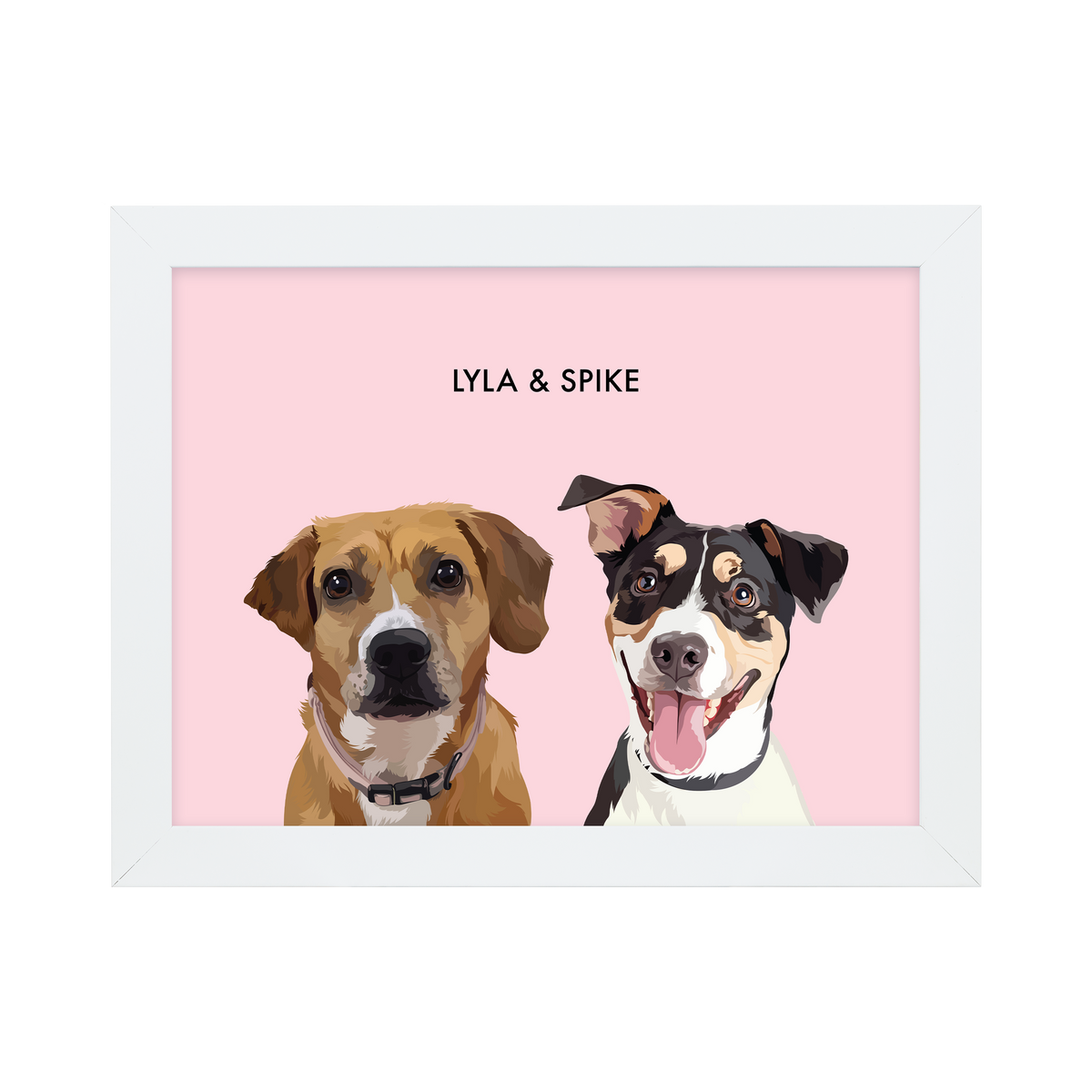 DustyPink12"x16"GalleryPaperFrameWhite