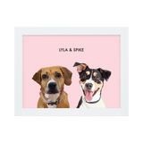 DustyPink12"x16"GalleryPaperFrameWhite