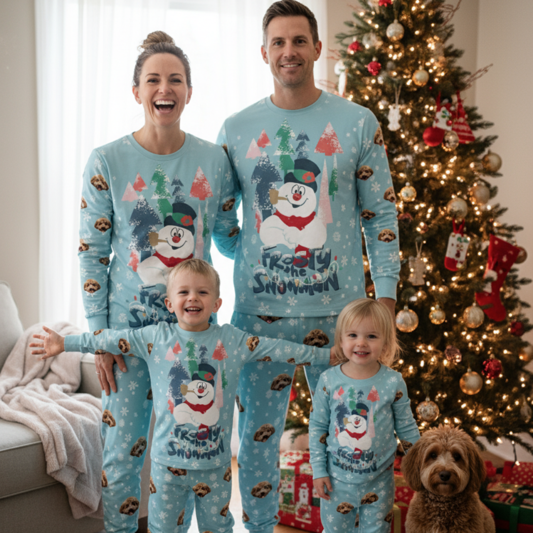 Frosty The Snowman Jogger Pajamas With Your Pet's Face