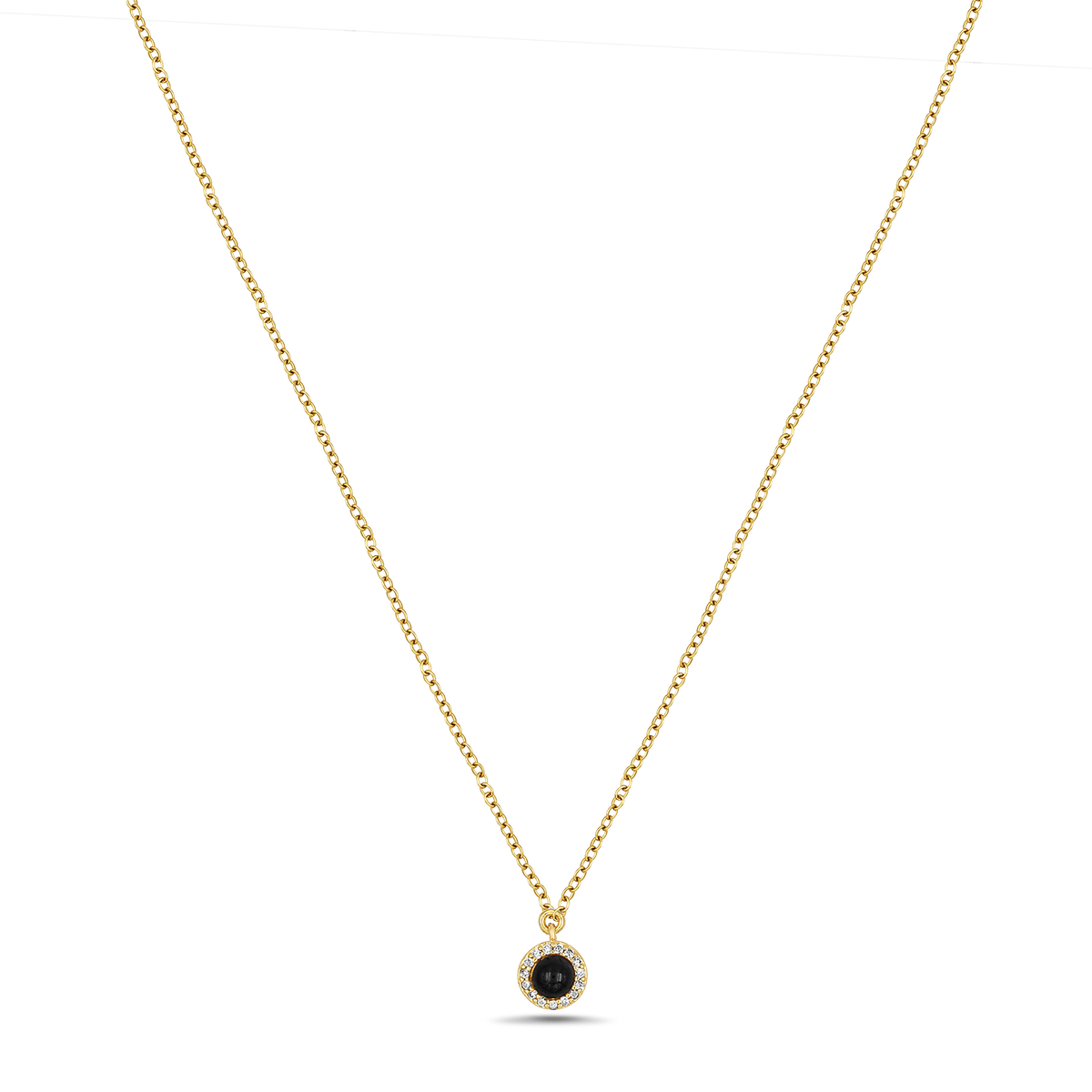 Gold memory necklace