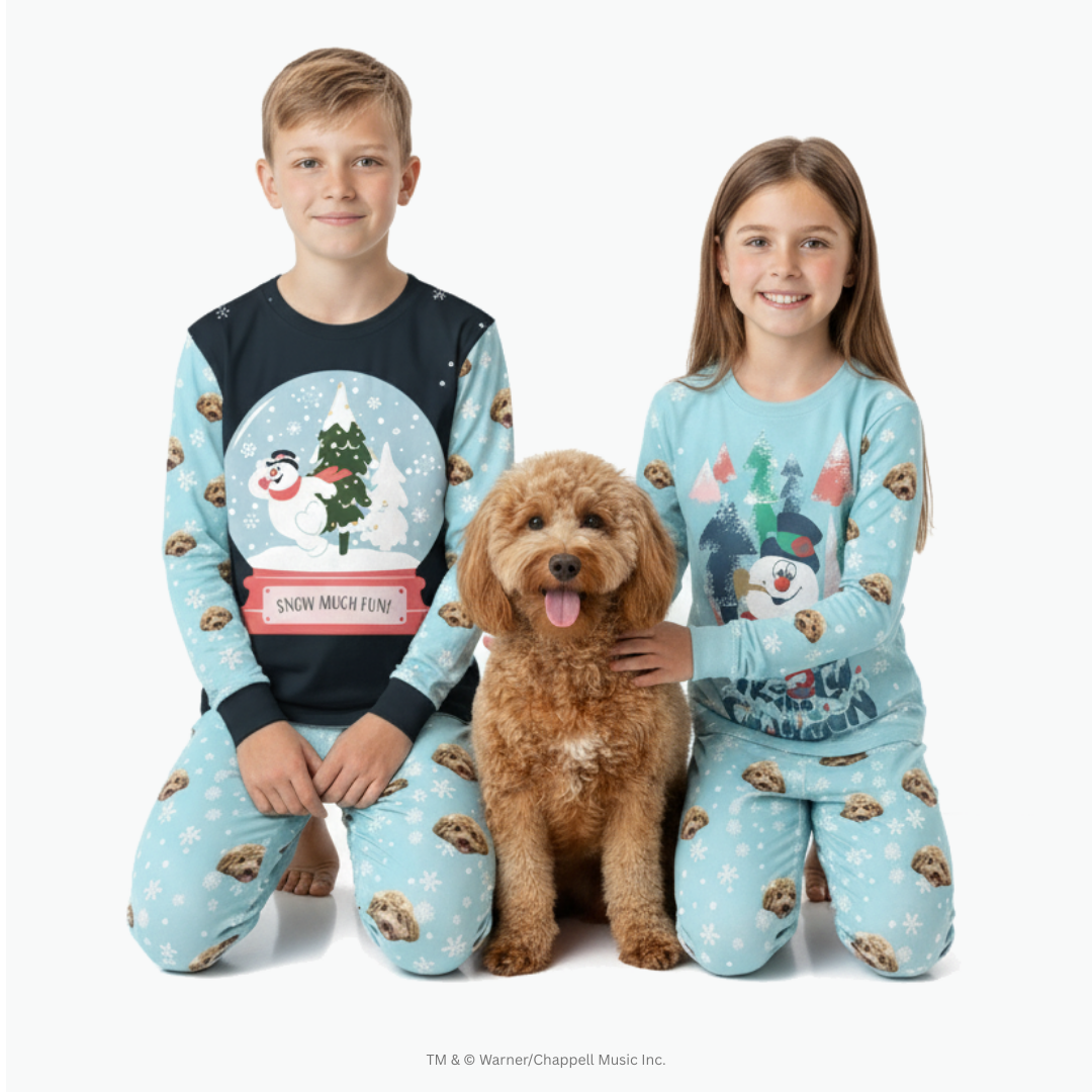Frosty The Snowman Jogger Pajamas With Your Pet's Face