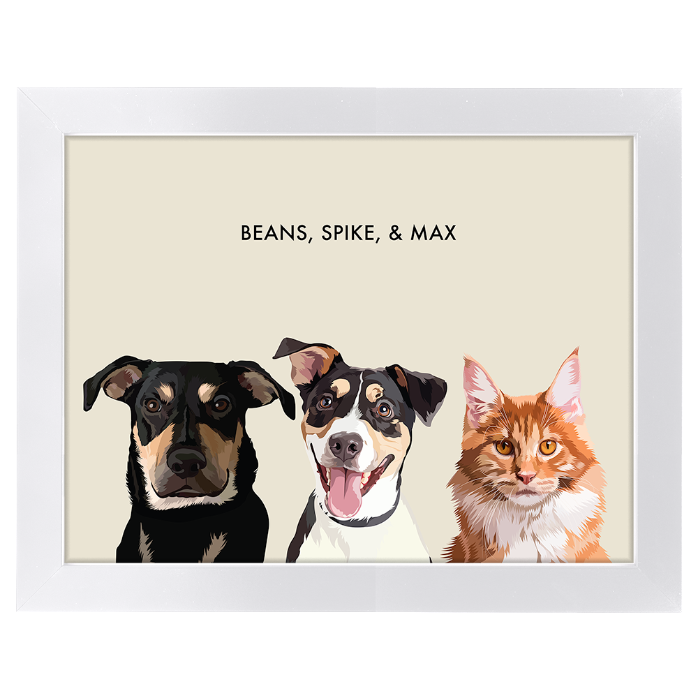 BeigeGalleryPaperFramedWhite3Pets