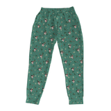 These are jogger pajama pants in a Mistletoe print with repeating pet faces on them[JoggerPajamaPants]