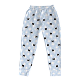 These are jogger pajama pants in a Snowy Gingham print with repeating pet faces on them[JoggerPajamaPants]