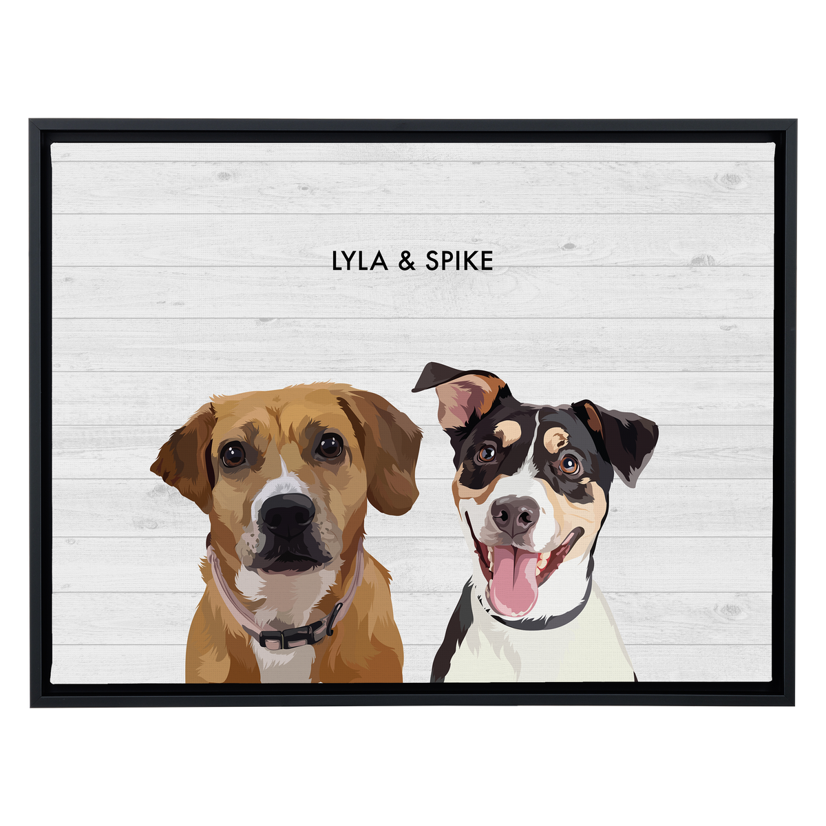 Shiplap18"x24"CanvasFrameBlack