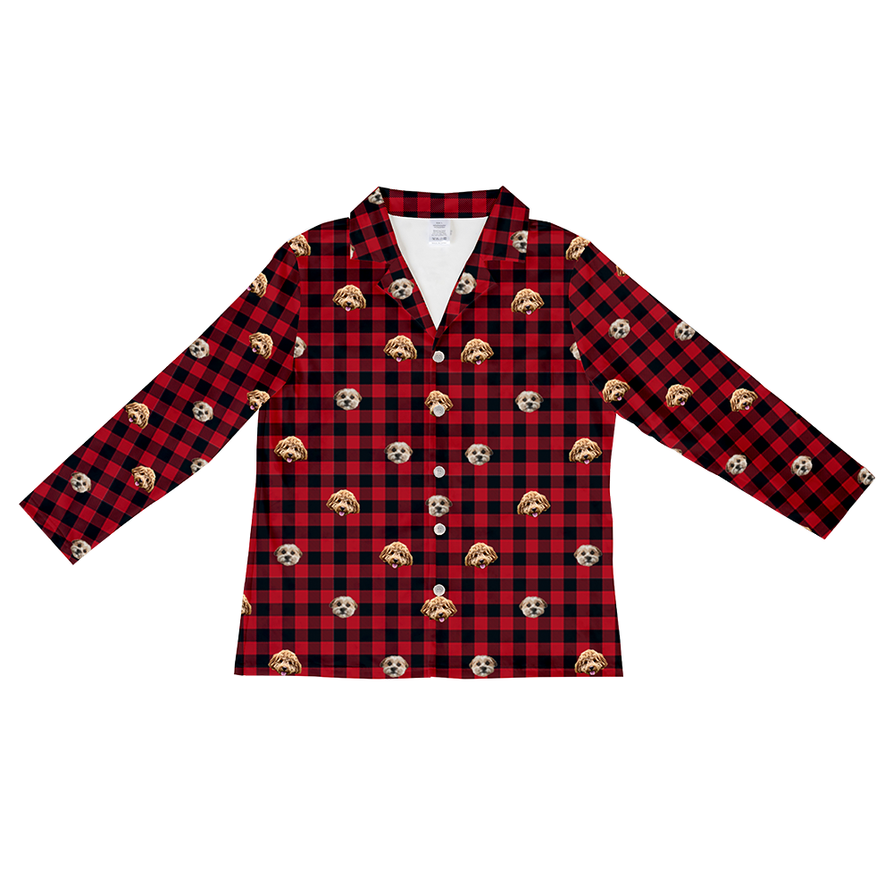 BuffaloPlaidLongSleevePajamaShirtOnly2PetImages