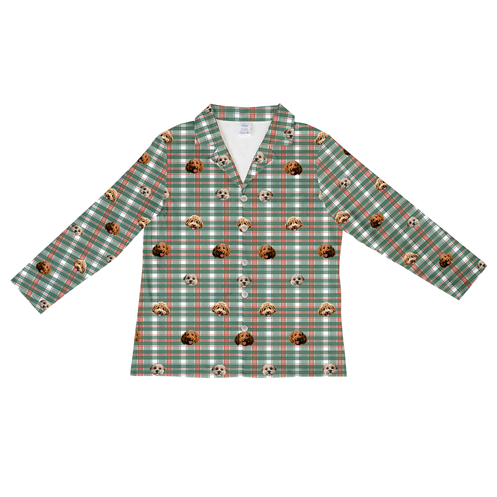 FlannelPajamaShirtOnly3PetImages(+$8.00)