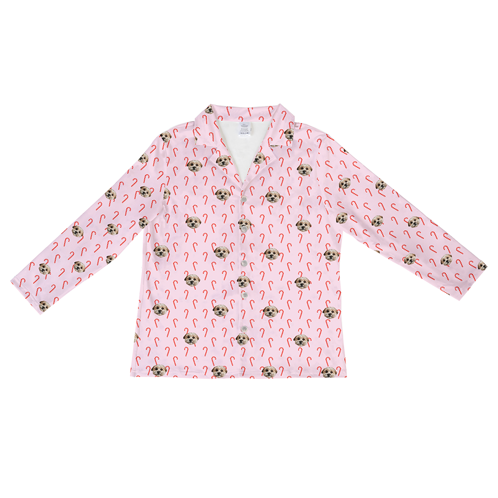 CandyCanesLongSleevePajamaShirt