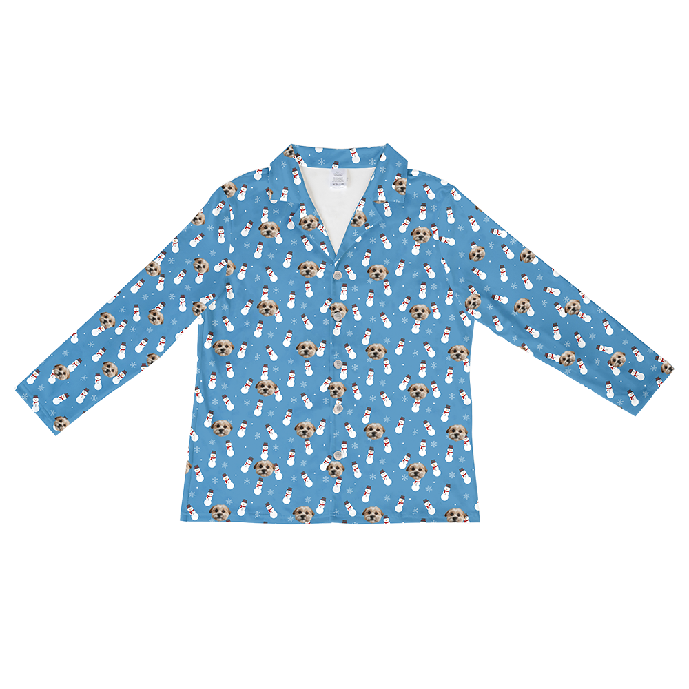 SnowmenLongSleevePajamaShirt($39.99)