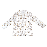 These are pajama long sleeve shirt in a white color with repeating pet faces on them[PawsandBonesLongSleevePajamaShirt($53.00)]