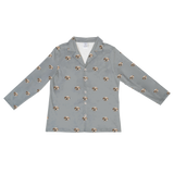 SlateGrayLongSleevePajamaShirt1Pet