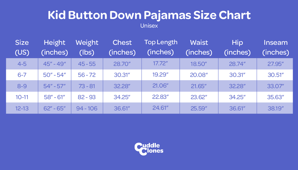 Custom Kids Button Up Pajamas
