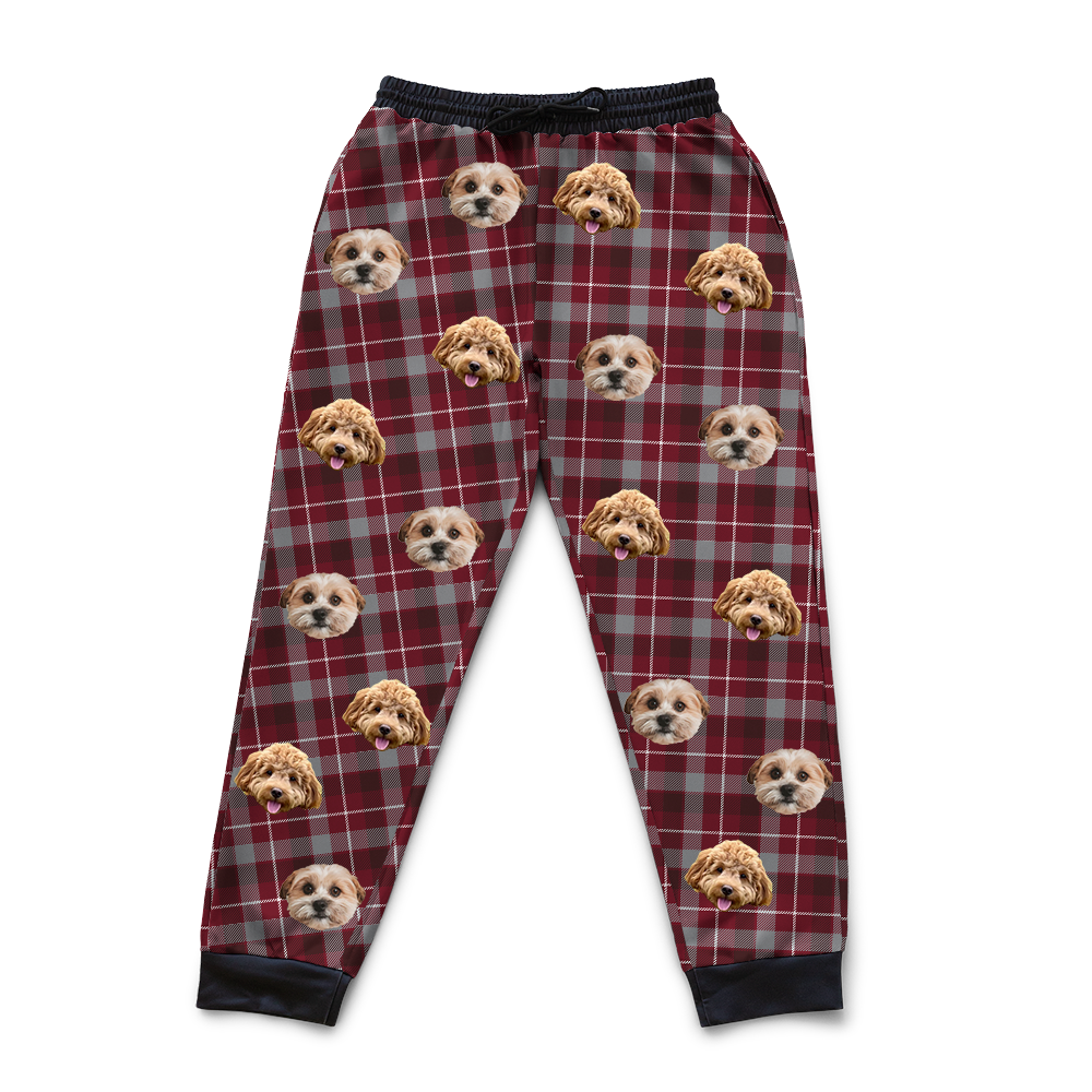 Red&amp;GrayPlaidSweatpants2Pets