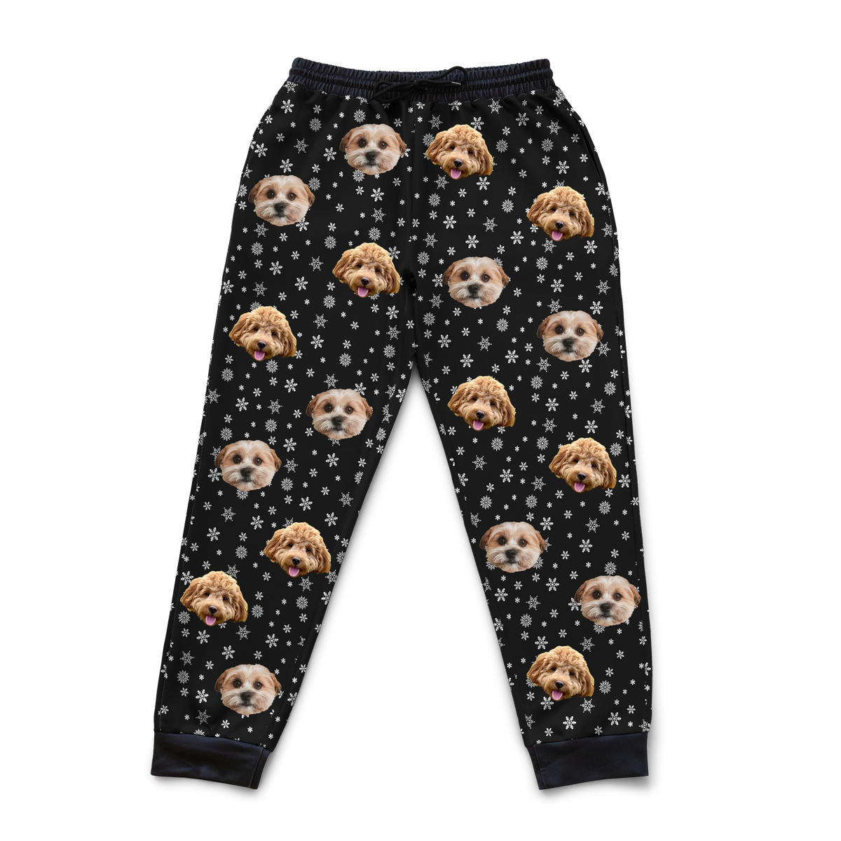 Customized Pet Face Sweatpants - 2 Pets