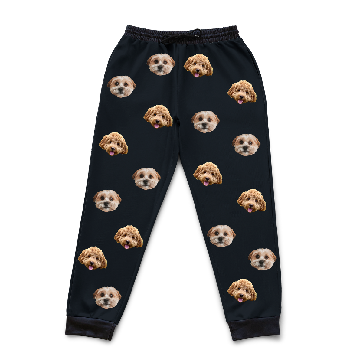 Customized Pet Face Sweatpants - 2 Pets