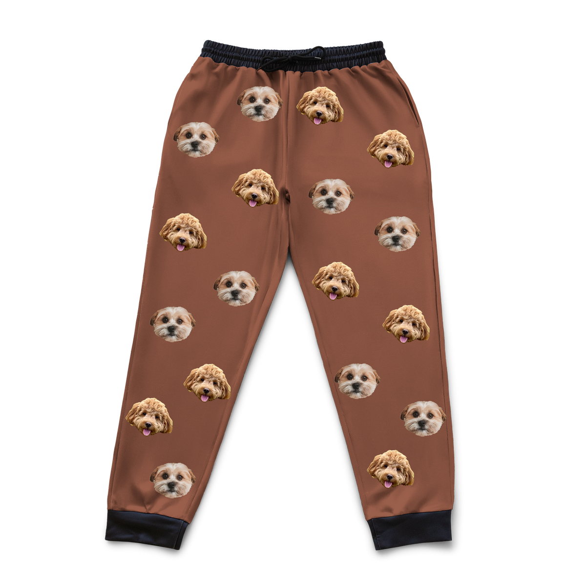 Customized Pet Face Sweatpants - 2 Pets