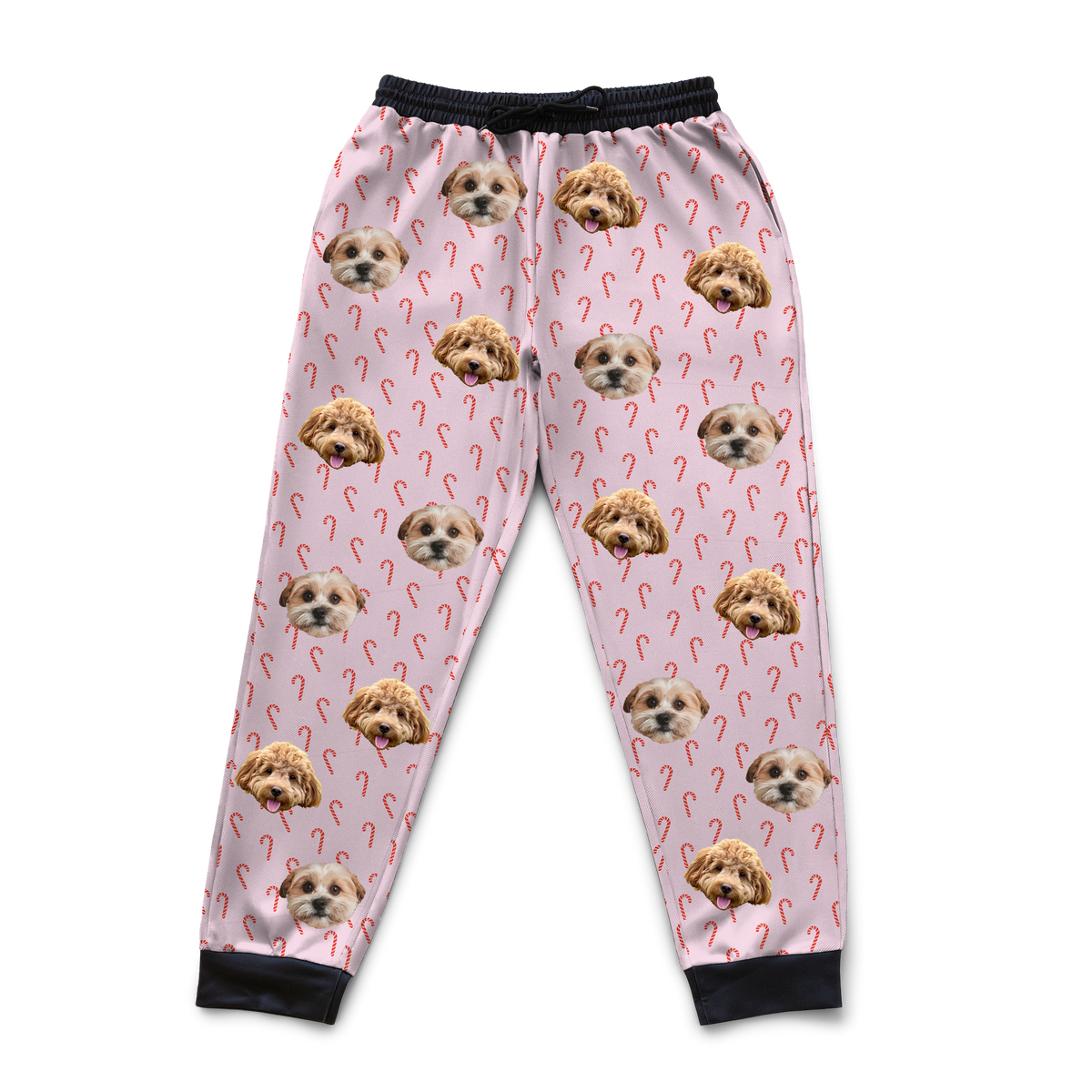 Customized Pet Face Sweatpants - 2 Pets