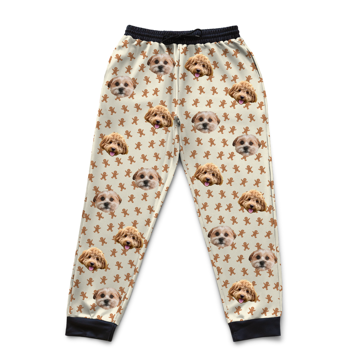 Customized Pet Face Sweatpants - 2 Pets