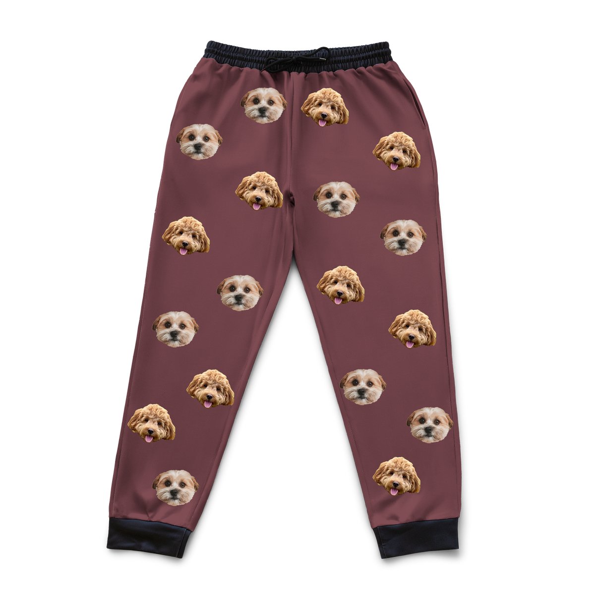 Customized Pet Face Sweatpants - 2 Pets