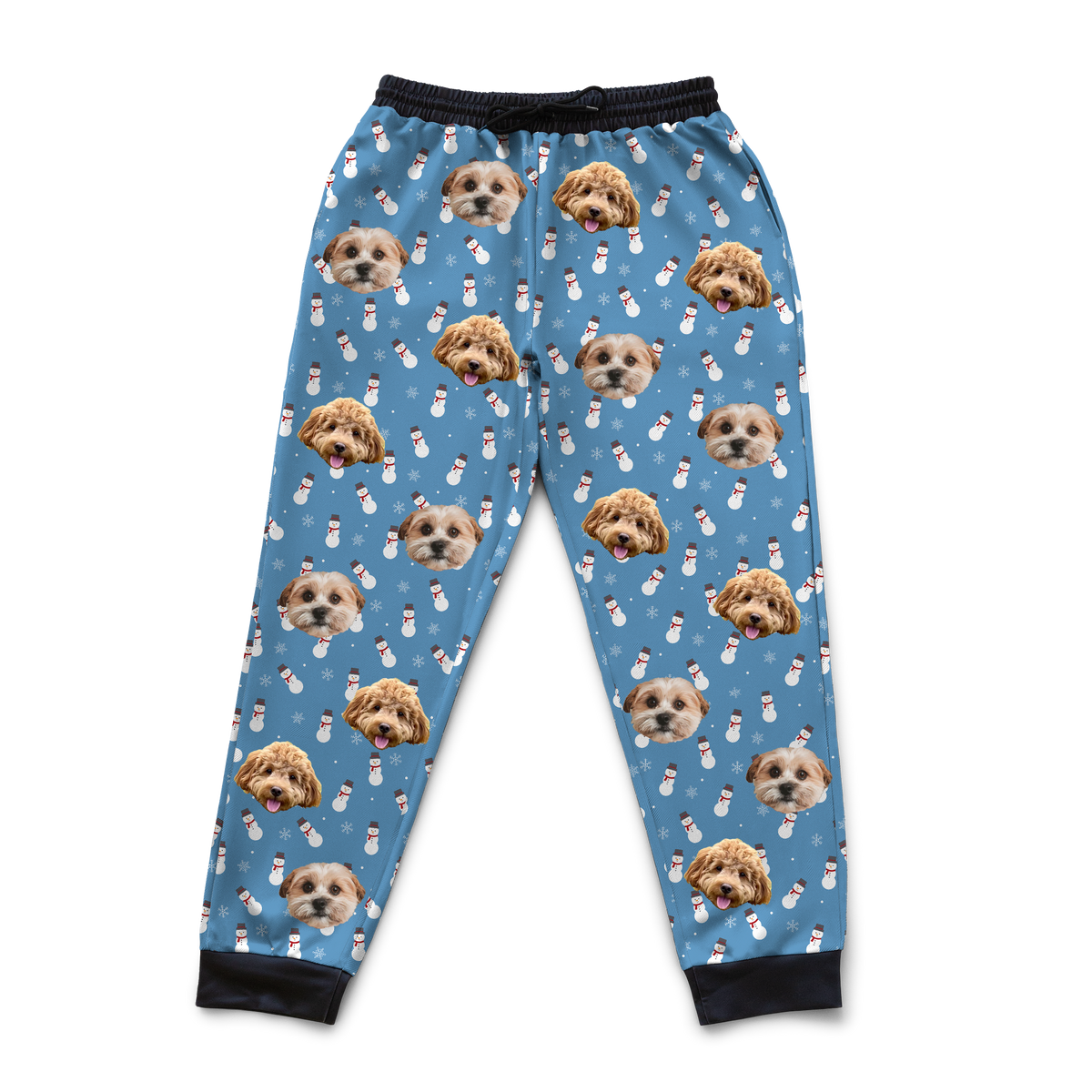 Customized Pet Face Sweatpants - 2 Pets