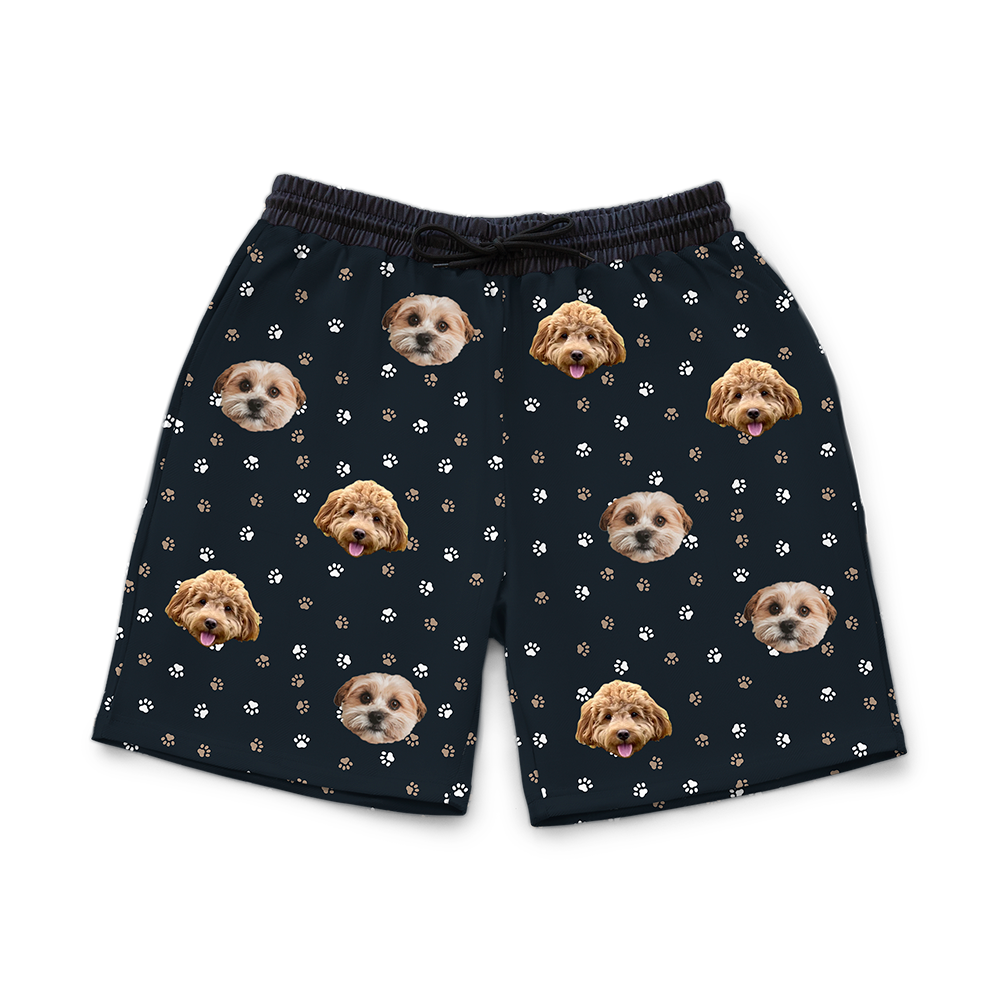 SweatshortsBlackPaws2PetImage(+$4.00)