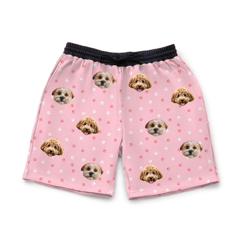 LightPinkPawsSweatshorts2Pets