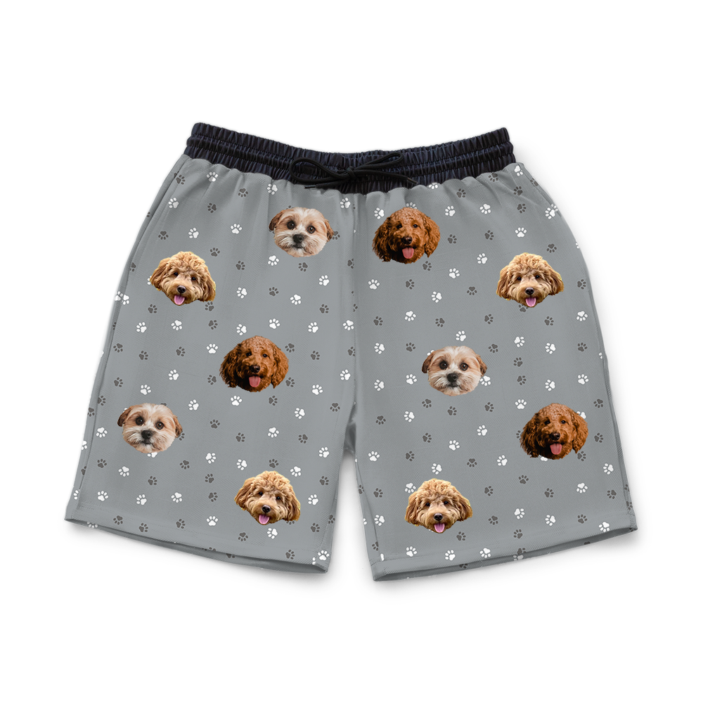 SweatshortsSlateGrayPaws3PetImages(+$8.00)