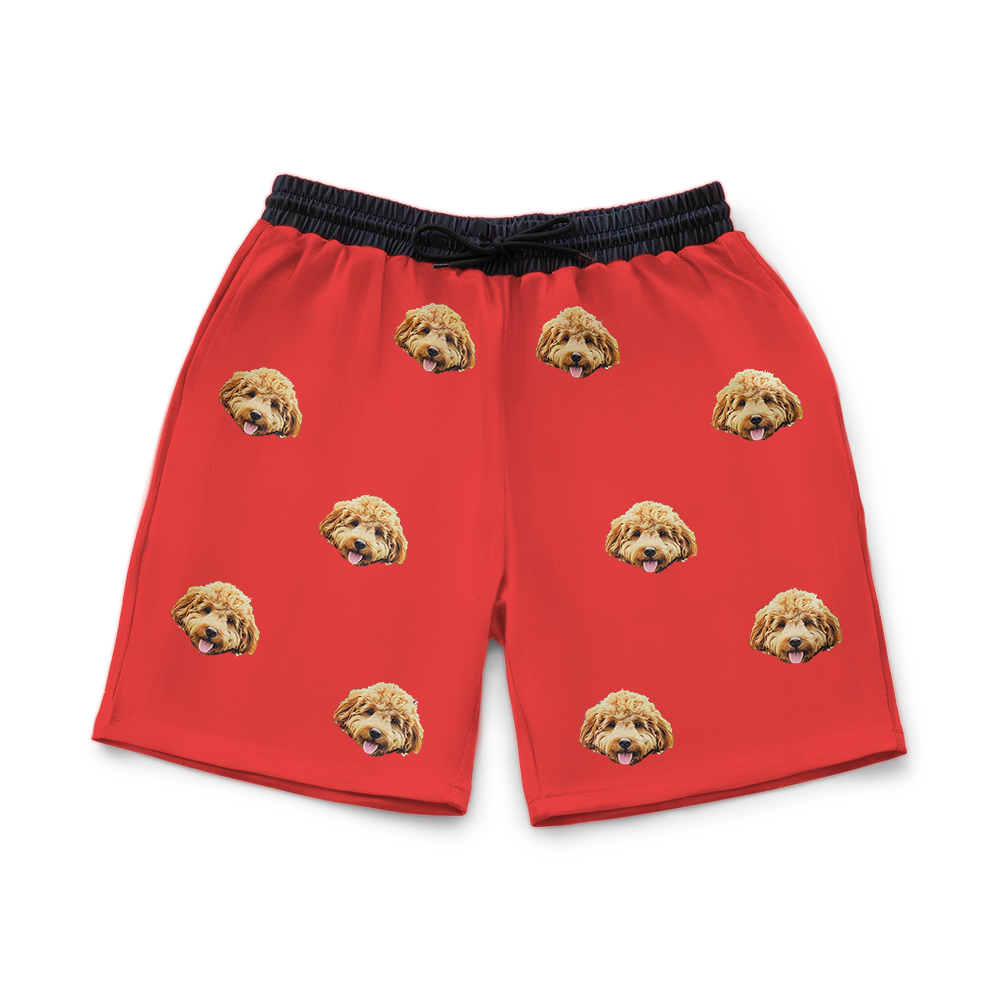 SolidRedSweatshorts1Pet