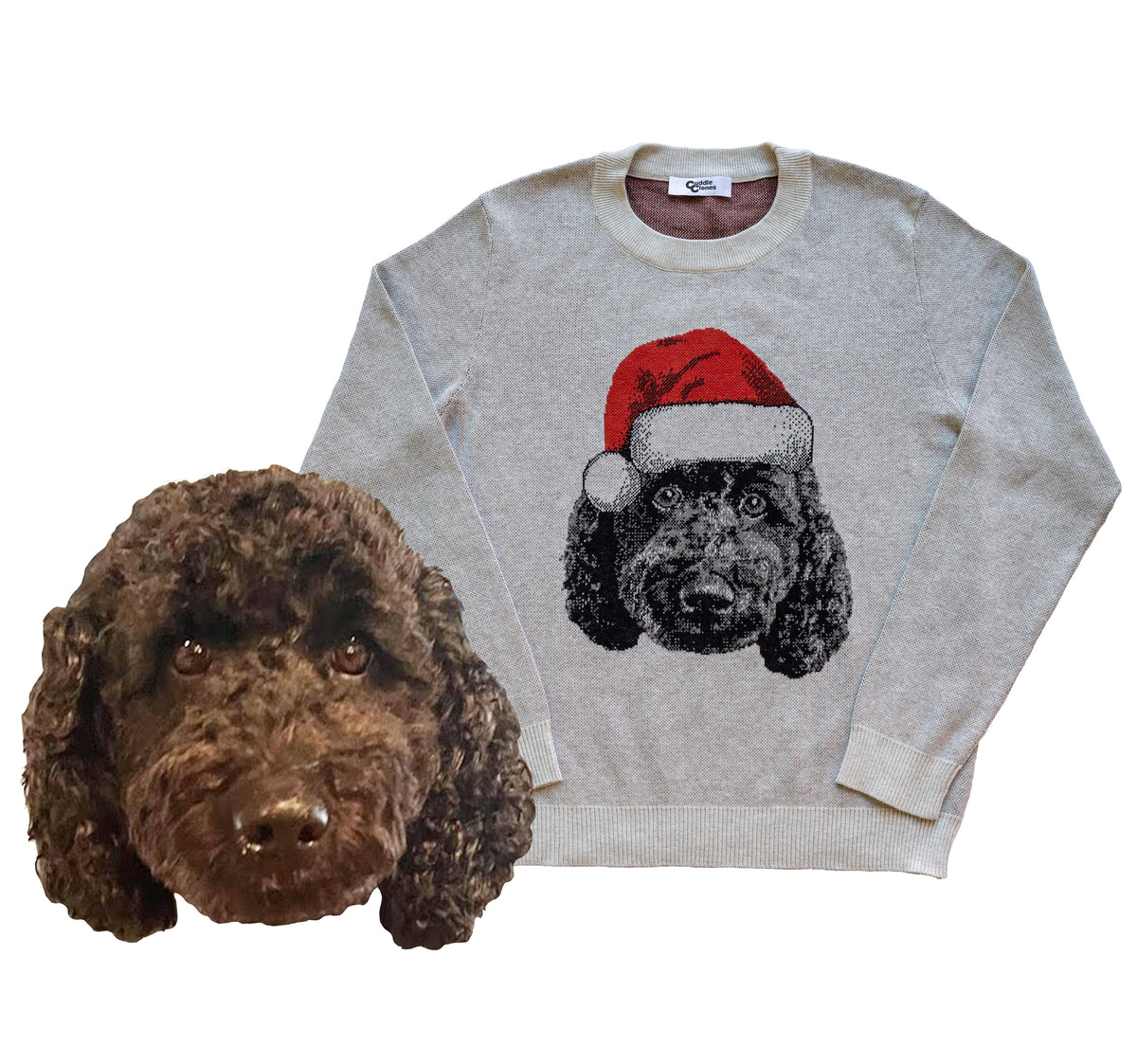 Custom Knit Holiday Pet Sweater