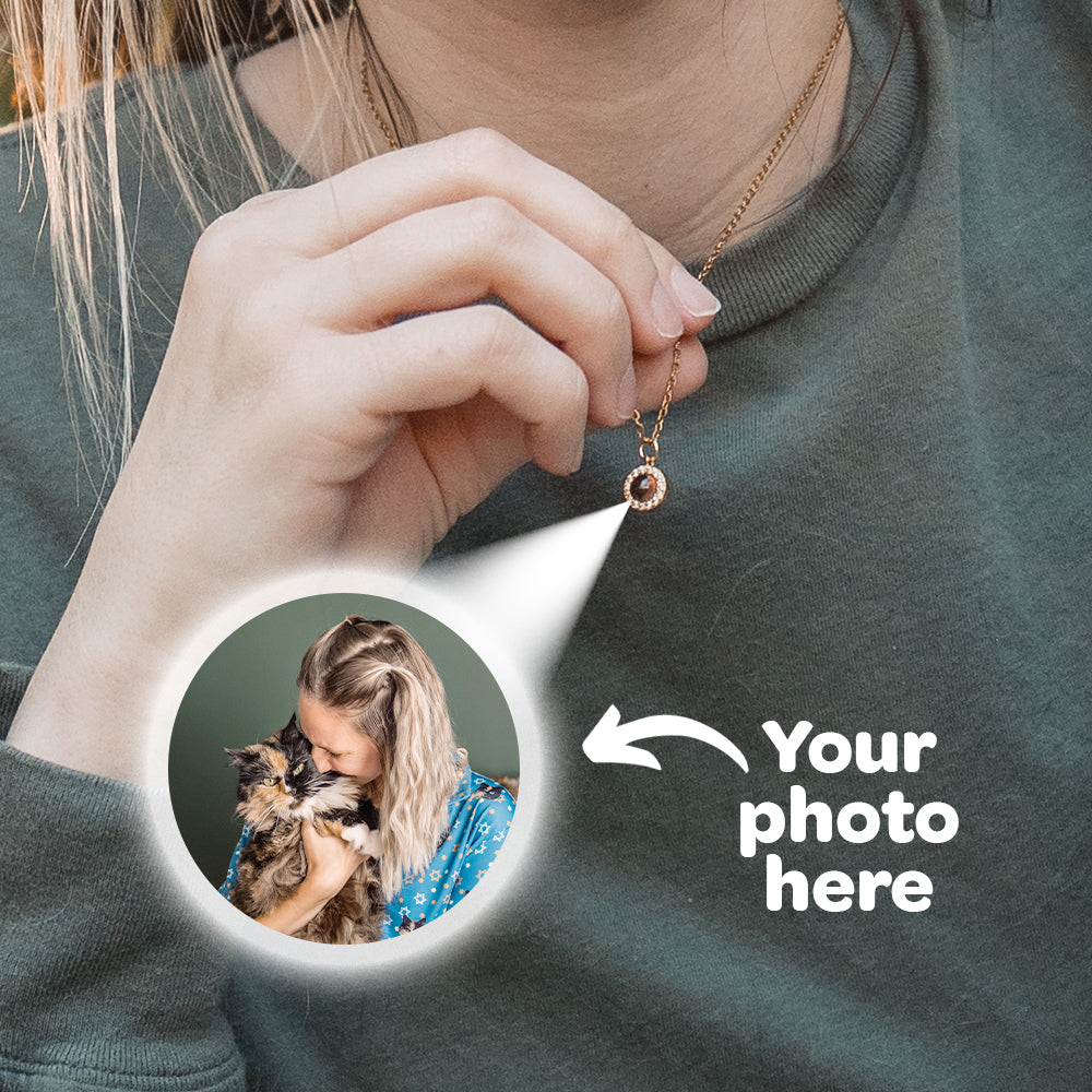 Classic Custom Pet Photo Memory Necklace