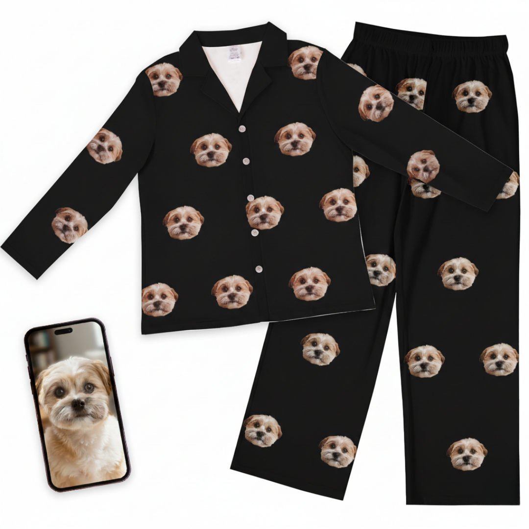 Men's Custom Pet Face Pajamas