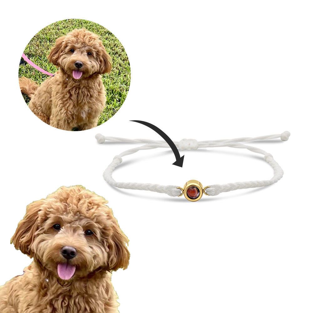 Custom Adjustable Pet Photo Memory Bracelet